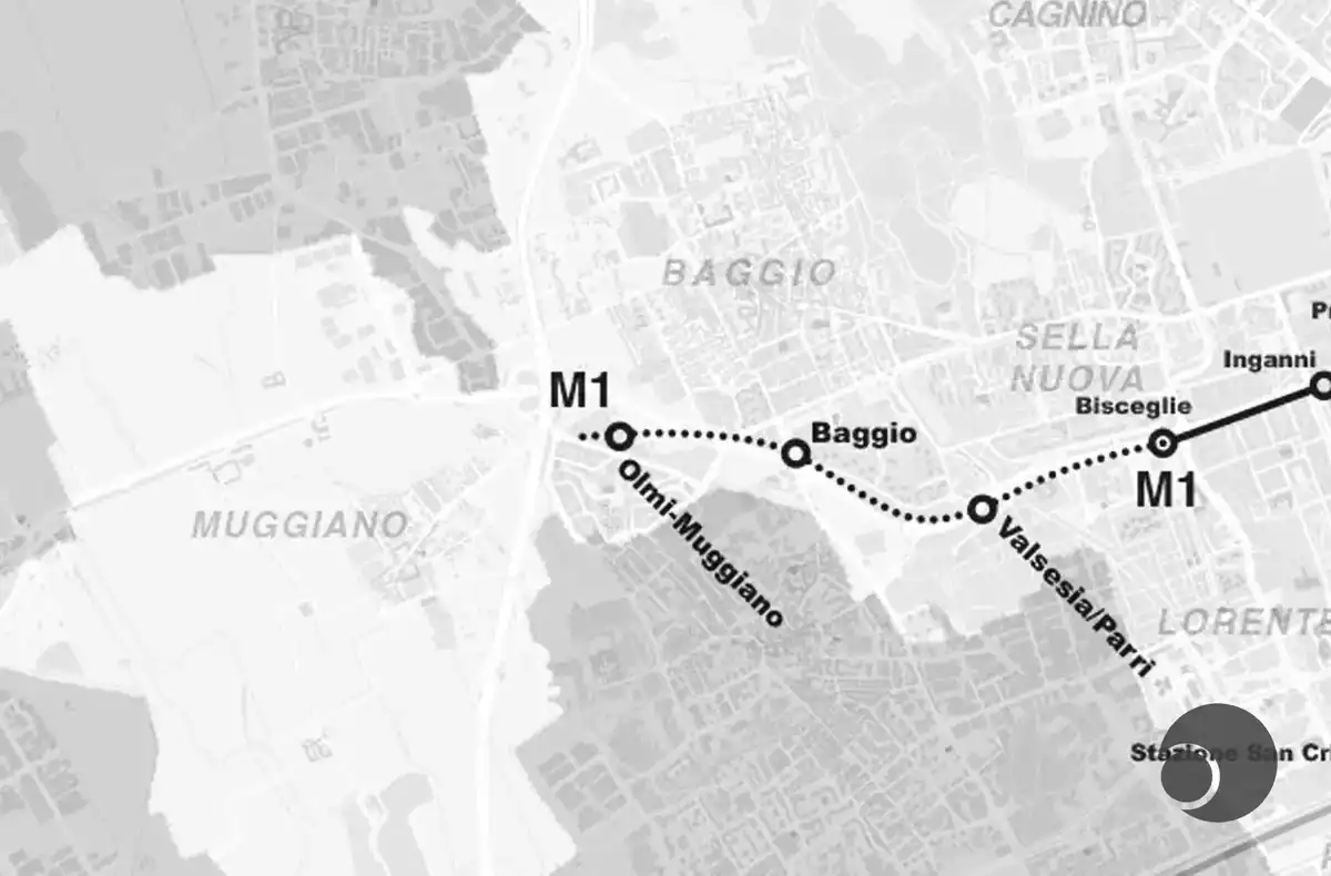 Posizione sulla metropolitana e ipotesi di estensione a Muggiano